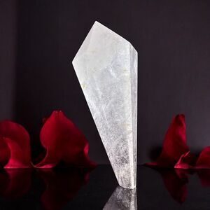 Clear‎ Quartz Crystal Wand with Golden Healer Inclusion (6)